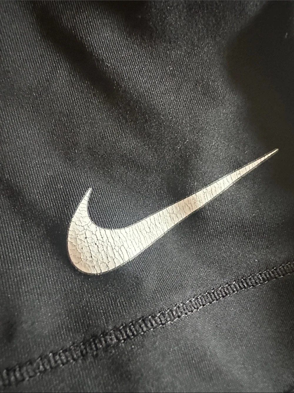 Nike Pro Black Compression Training Shorts with White Swoosh
